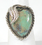 vintage sterling silver and Turquoise ring size 9 1/2