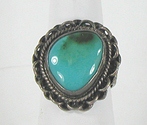 vintage sterling silver Turquoise Ring size 9 1/2