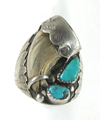 sterling silver Turquoise  Ring size 9 1/2