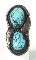 sterling silver Turquoise Ring size 9 3/4