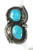 sterling silver Turquoise Ring size 9 1/4