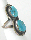 sterling silver Turquoise Ring size 9 1/4