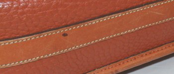 Authentic Dooney and Bourke All Weather Leather Legal Briefcase all British Tan