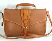 Authentic Dooney and Bourke All Weather Leather Legal Briefcase British Tan