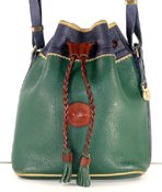 Authentic Dooney and Bourke All Weather Leather Teton Drawstring H58