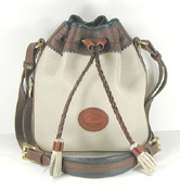 Authentic Dooney and Bourke All Weather Leather Teton Drawstring H58