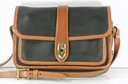 Authentic Dooney and Bourke All Weather Leather Equestrian Shoulder Bag