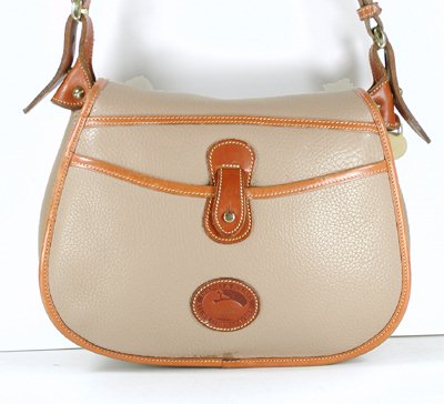 Authentic Dooney and Bourke All Weather Leather Horseshoe Shoulder Bag