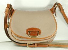 Authentic Dooney and Bourke All Weather Leather Horseshoe Shoulder Bag