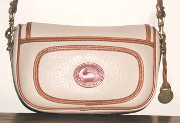 Authentic Dooney and Bourke All Weather Leather Porthole Clutch Shoulder Bag