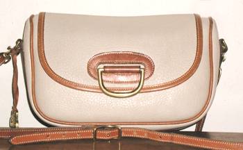 Authentic Dooney and Bourke All Weather Leather Porthole Clutch Shoulder Bag