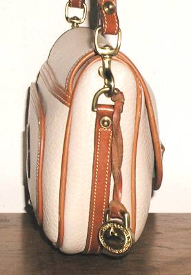 Authentic Dooney and Bourke All Weather Leather Porthole Clutch Shoulder Bag