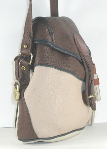 Authentic Dooney and Bourke All Weather Leather Teton Drawstring Saddlebag