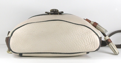 Authentic Dooney and Bourke All Weather Leather Teton Drawstring Saddlebag