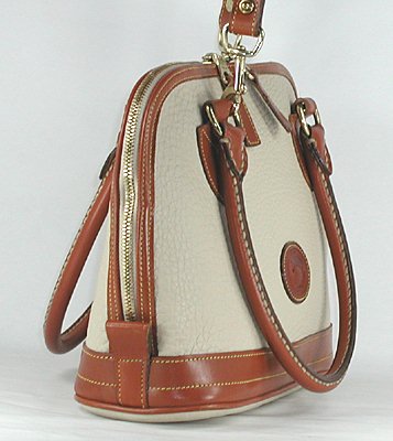 Authentic Dooney and Bourke All Weather Leather Small Domed Satchel