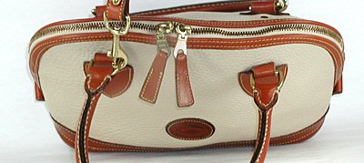 Authentic Dooney and Bourke All Weather Leather Small Domed Satchel