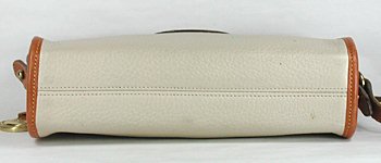 Authentic Vintage Dooney and Bourke Vintage All Weather Leather Zip Top bag bone and British tan