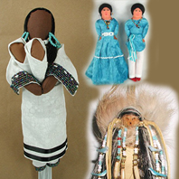 Native American Oglala Lakota dolls