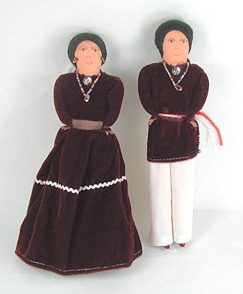Authentic Native American Navajo hand made dolls