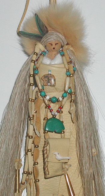 Native American Apache Grandmother Shaman Spirit Doll