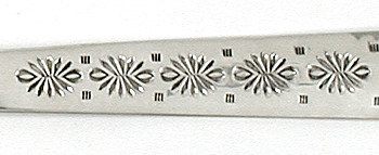 Authentic Native American Handmade Sterling Silver Salad Spoon and Fork Set by Navajo Silversmith Wesley Whitman