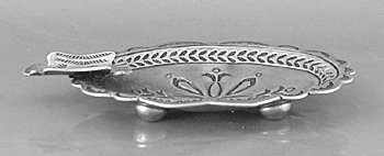 Authentic Native American sterling silver Collectible Ash Tray  Spoon Rest from Bell Trading Post