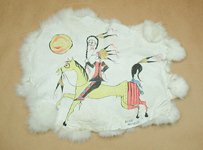 Lakota ledger art by Alan Monroe