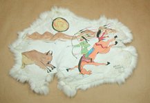 Lakota ledger art by Alan Monroe