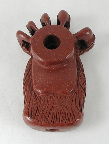 Authentic Native American catlinite pipestone Bear Paw pipe by Lakota Alan Monroe