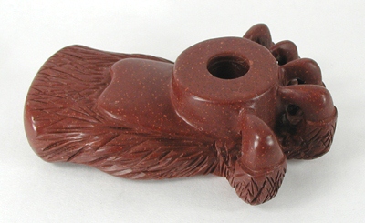 Authentic Native American catlinite pipestone Bear Paw pipe by Lakota Alan Monroe