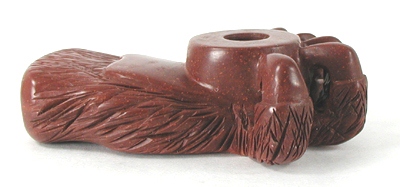 Authentic Native American catlinite pipestone Bear Paw pipe by Lakota Alan Monroe