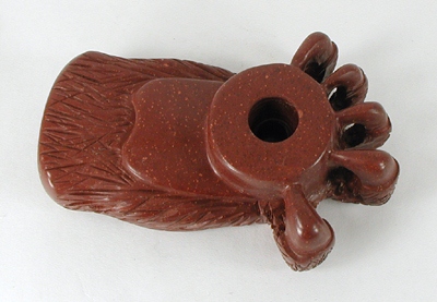 Authentic Native American catlinite pipestone Bear Paw pipe by Lakota Alan Monroe