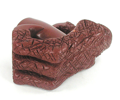 Authentic Native American catlinite pipestone eagle claw effigy pipe by Lakota artist Alan Monroe