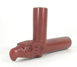 Authentic Native American catlinite pipestone eagle pipe by Lakota Alan Monroe