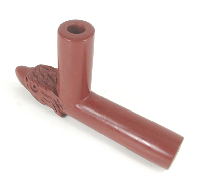 Authentic Native American catlinite pipestone effigy Eagle Pipe by Lakota artist Alan Monroe