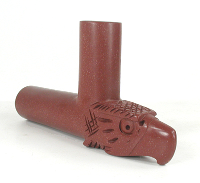 Authentic Native American catlinite pipestone effigy Eagle Pipe by Lakota artist Alan Monroe