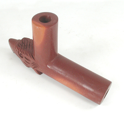 Authentic Native American catlinite pipestone effigy Eagle Pipe by Lakota artist Alan Monroe