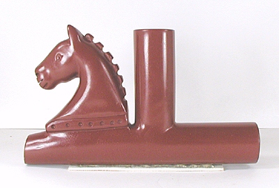 Authentic Native American catlinite pipestone horse pipe by Lakota Alan Monroe