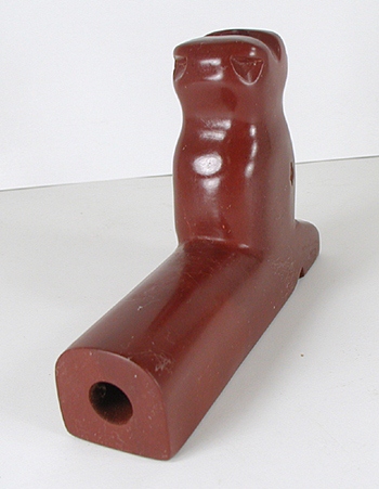 Authentic Native American catlinite pipestone horse pipe by Lakota Alan Monroe