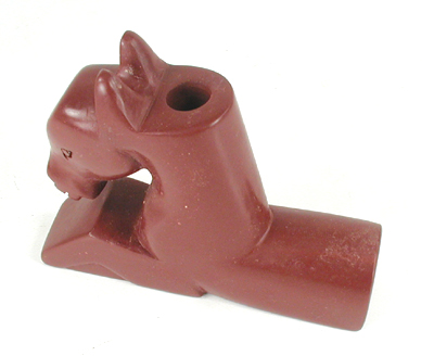 Authentic Native American catlinite pipestone effigy horse pipe by Lakota artist Alan Monroe