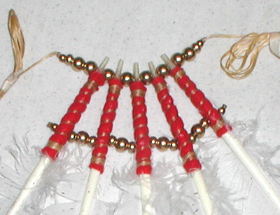 Authentic Native American five feather pipe drops by Lakota artist Alan Monroe