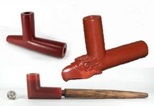 Native American Oglala Lakota Sioux  catlinite ceremonial pipe