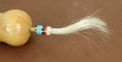 Authentic Native American Peyote Rattle by Lakota Cleve Never Misses A Shot