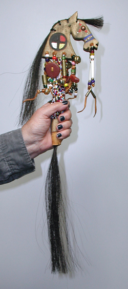 Authentic Native American horse spirit Dance Rattle by Lakota Alan Monroe