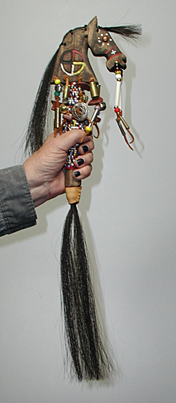 Authentic Native American horse spirit Dance Rattle by Lakota Alan Monroe