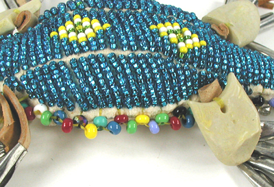 Authentic Native American Beaded Turtle Rattle by Lakota Anita Brown