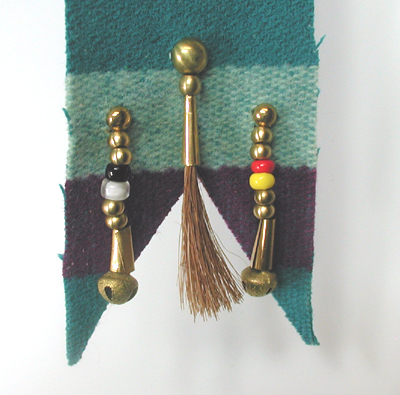 Authentic Native American hand painted three horses dance shield by Pine Ridge Lakota artisan Travis Harden