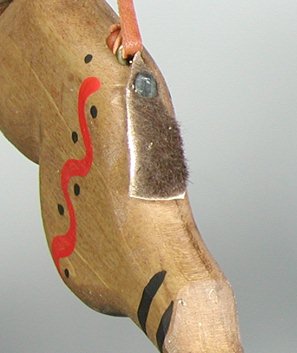 Authentic Native American Buffalo Stick Wall Hanging by Alan Monroe Lakota 
