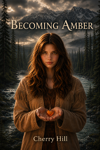 cover of the novel Becoming Amber,  first book in The Amber Saga series