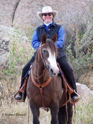 Cherry Hill on her horse Zinger